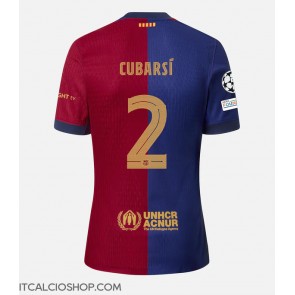 Barcelona Pau Cubarsi #2 Prima Maglia 2024-25 Manica Corta